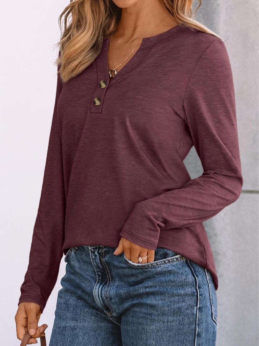 Women's Long Sleeve Shirts 2026 Fall Outfits Dressy Casual Tops - Picture 3 of 5